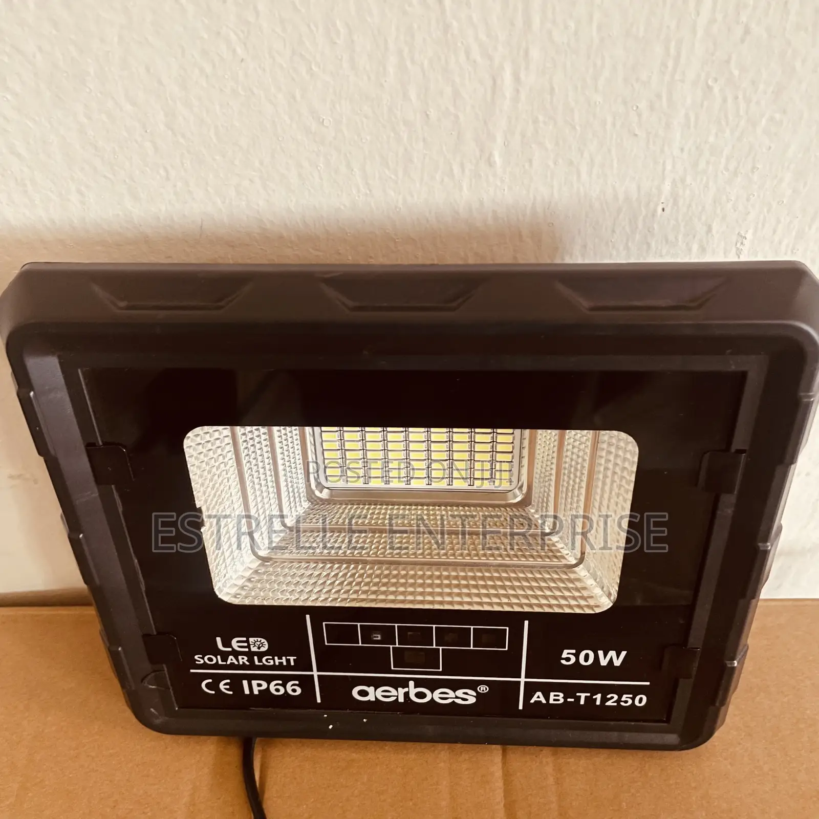 50w Solar Floodlight Outdoor Security With Panel