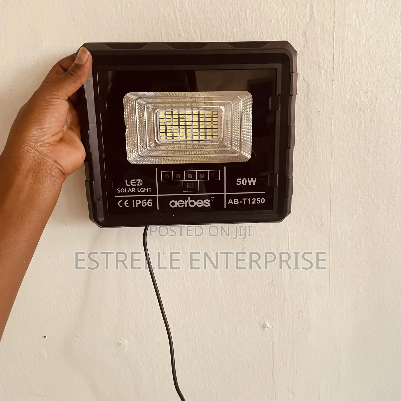50w Solar Floodlight Outdoor Security With Panel