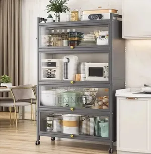 5-Tier Kitchen Cupboard Wardrobe Storage Cabinet