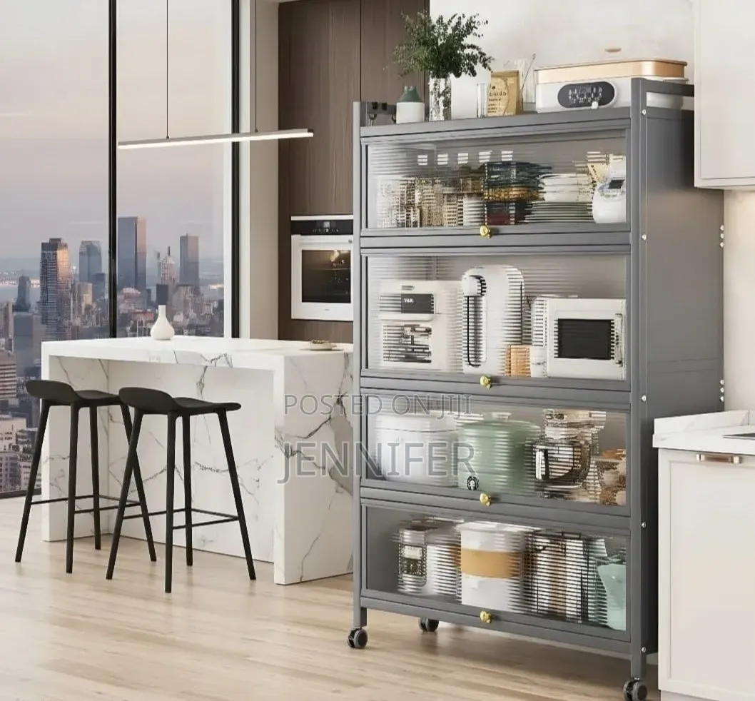 5-Tier Kitchen Cupboard Wardrobe Storage Cabinet
