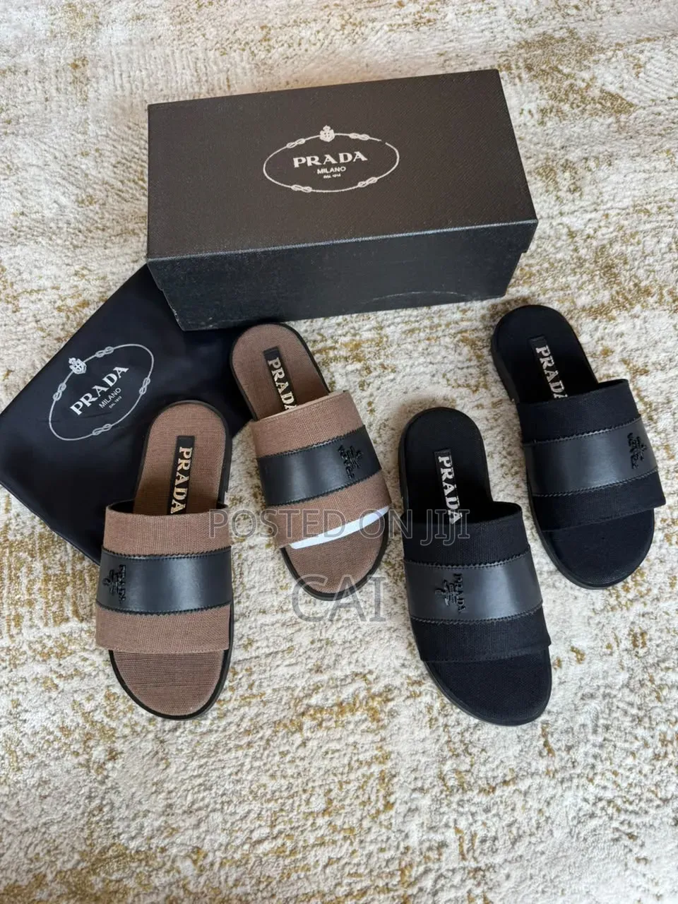 Prada, Frendi Designer Slide Sandals