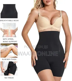 Womens Stretch Seamless Shapewear High Waist Tummy Thighs Body Shaper