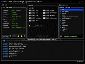 Davinci 1.0.28 | Ecu File Editing and Engine Calibration Software