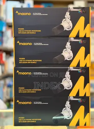 Maono Pd200x Usb/XLR Dynamic Microphone With Boom Arm Bundle