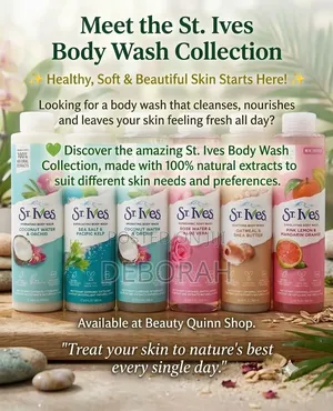 St Ives Exfoliating and Hydrating Body Washes