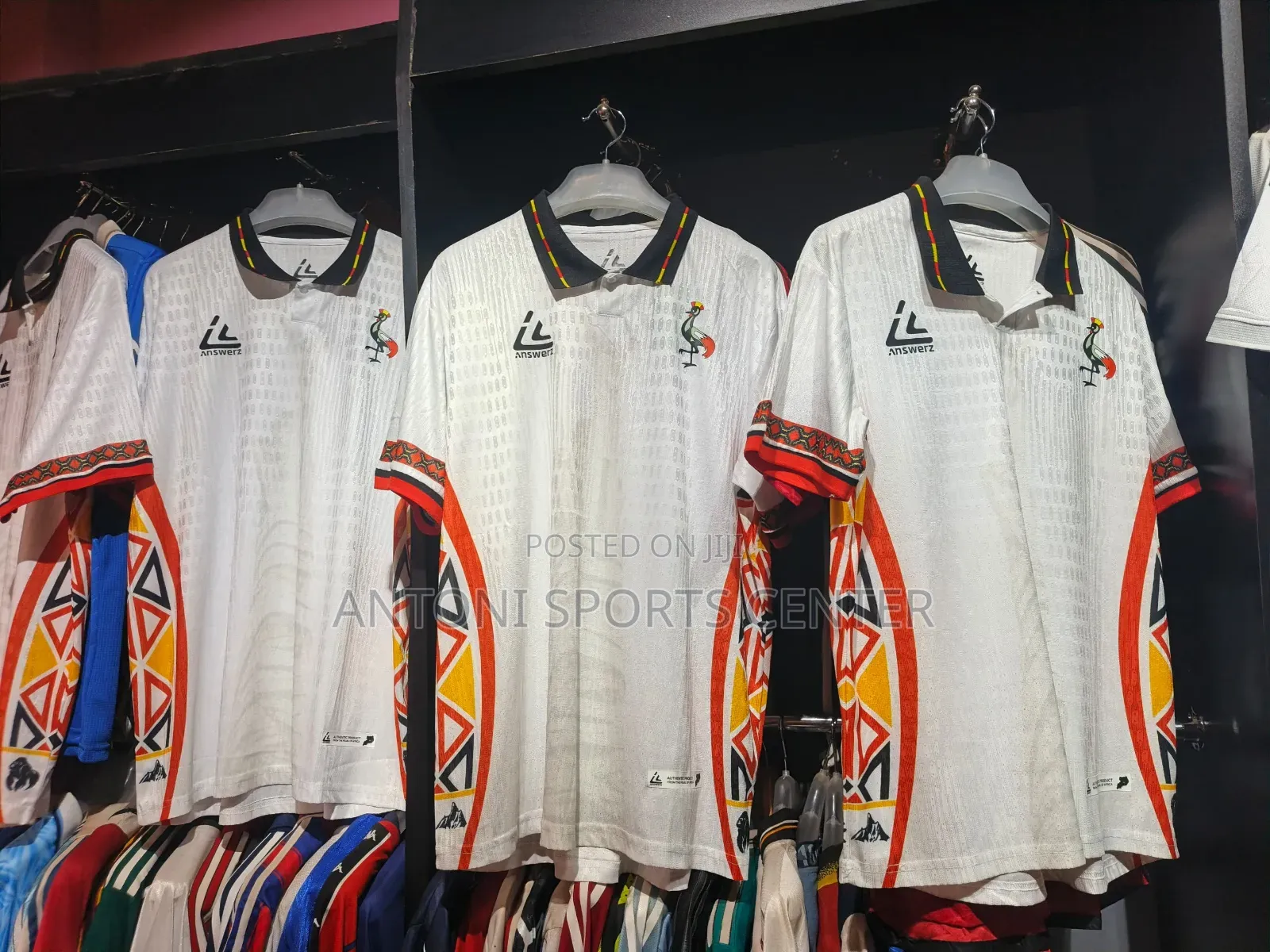 Vintage Jersey for Uganda Crans White