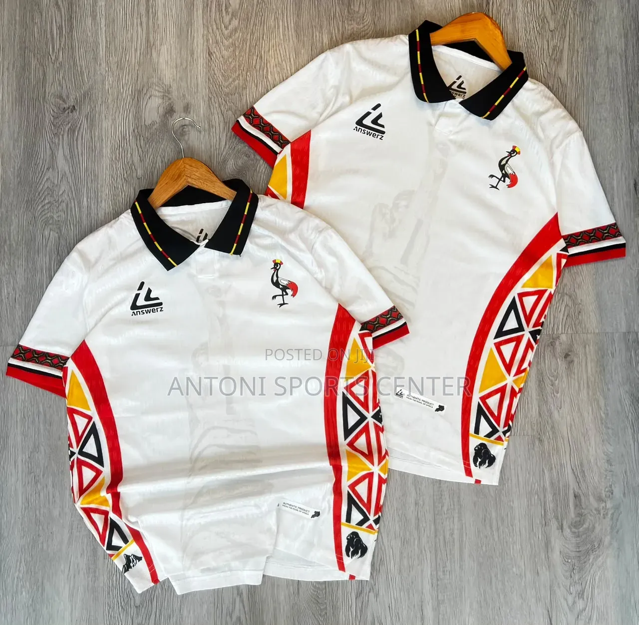 Vintage Jersey for Uganda Crans White