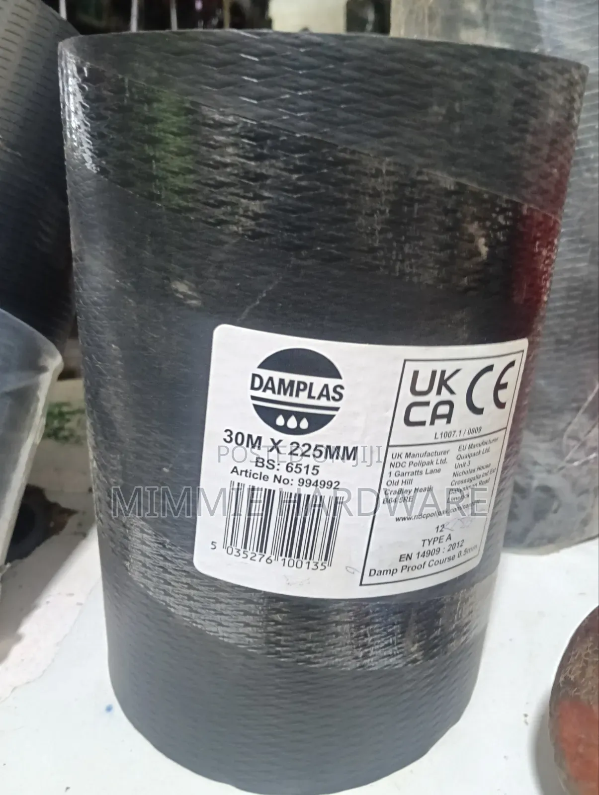 DPC Damplas/Damp Proof Membrane 30metres *225mm