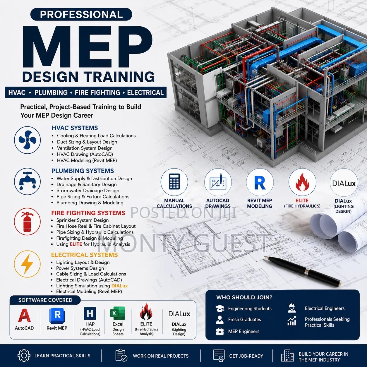 Autocad ( Mechanical , Electrical and Plumbing)Software Training
