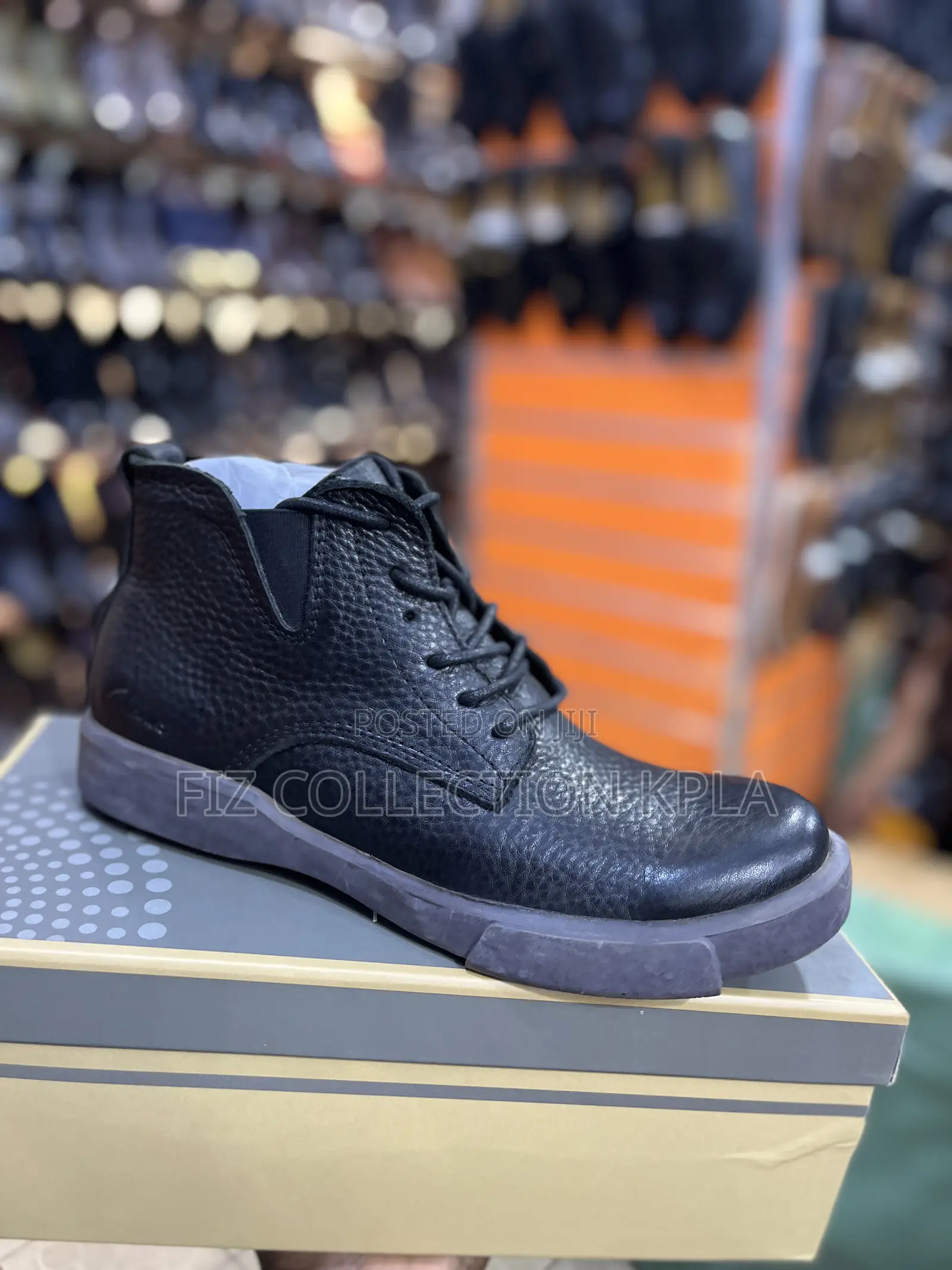 Original Clarks Premium Black Pure Leather Boots