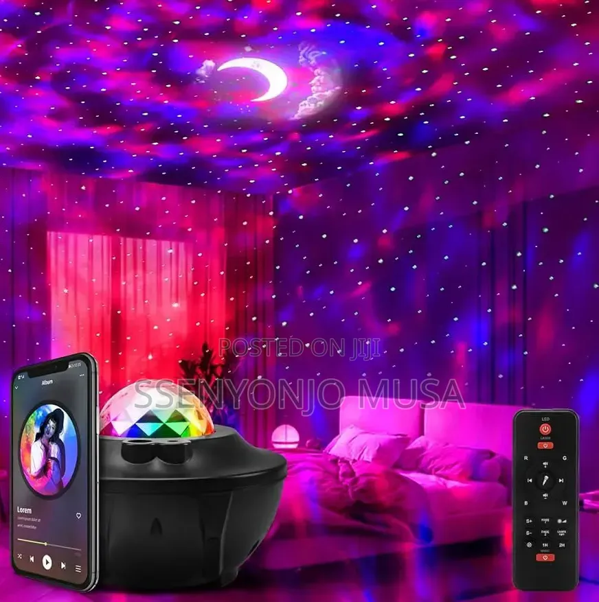 Night Light Music Starry Sky Projector Lamp With Bt Speaker