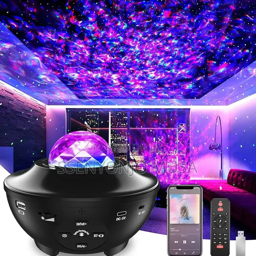 Night Light Music Starry Sky Projector Lamp With Bt Speaker