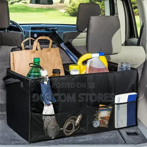 Black, Foldable Trunk Organizer