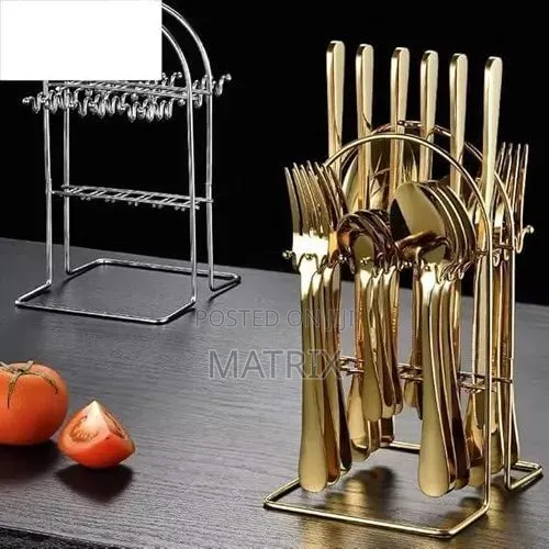 24pcs Flatware Cutlery Set With Stand