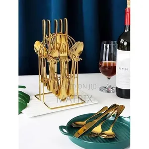 24pcs Flatware Cutlery Set With Stand
