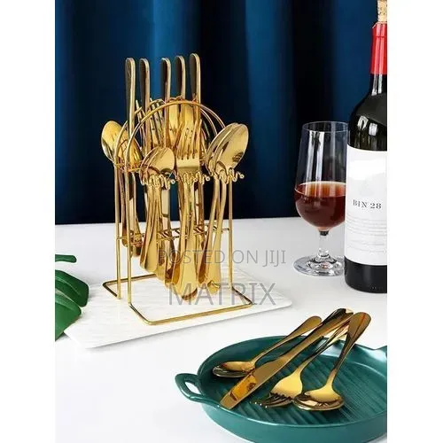 24pcs Flatware Cutlery Set With Stand