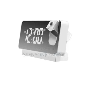 Led Digital Projection Alarm Clock With Time Temperature Display.
