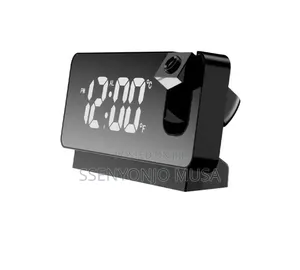 Led Digital Projection Alarm Clock With Time Temperature Display.