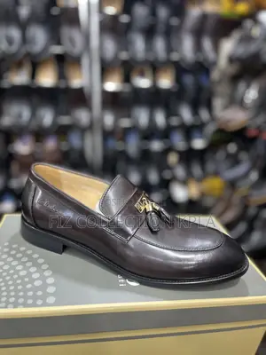 Original Clarks Pure Leather Brown Executive Loafers