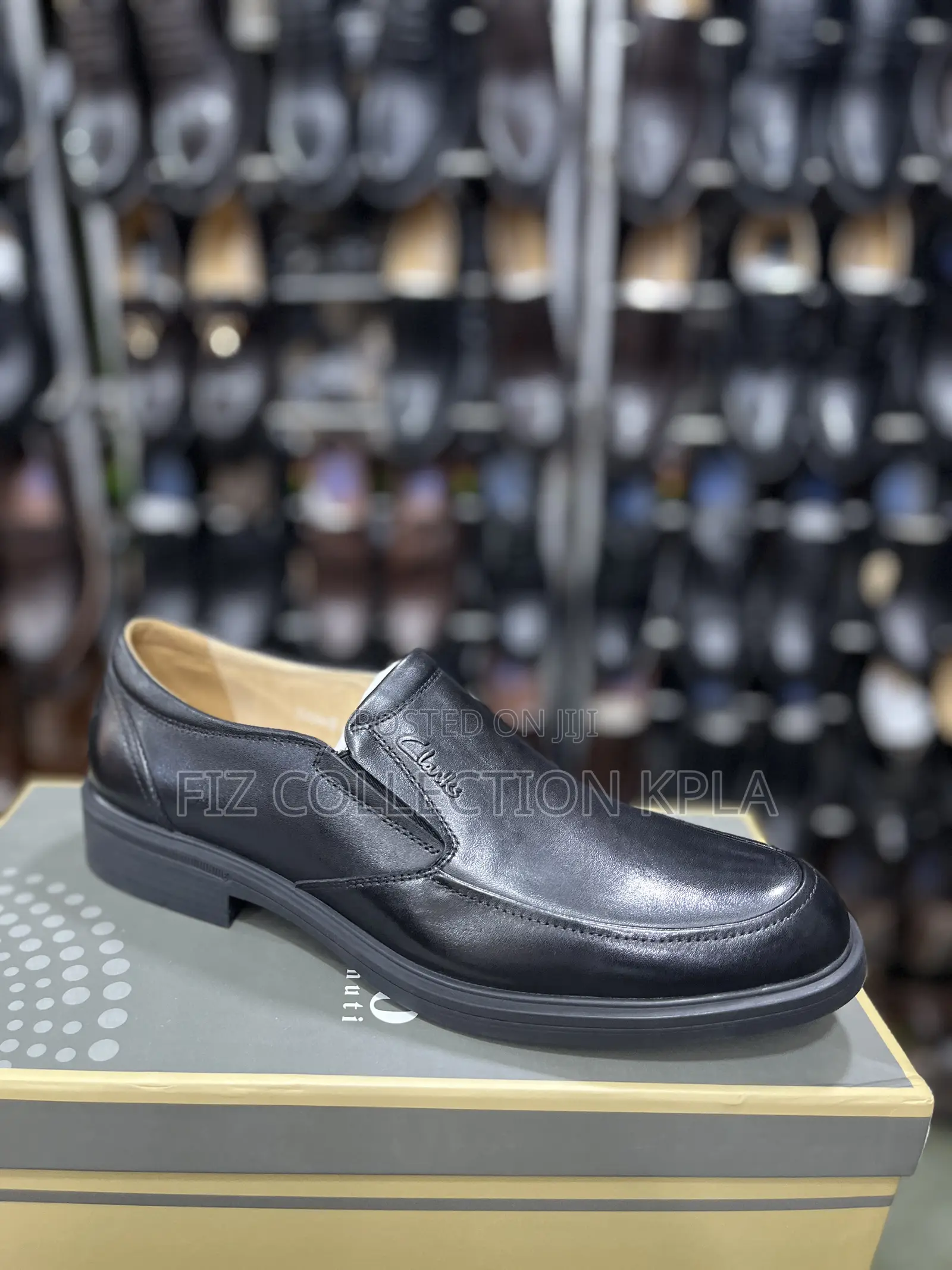 Original Clarks Pure Leather Black Executive Loafers | Office 