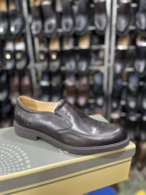 Original Clarks Pure Leather Coffee Brown Executive Loafers