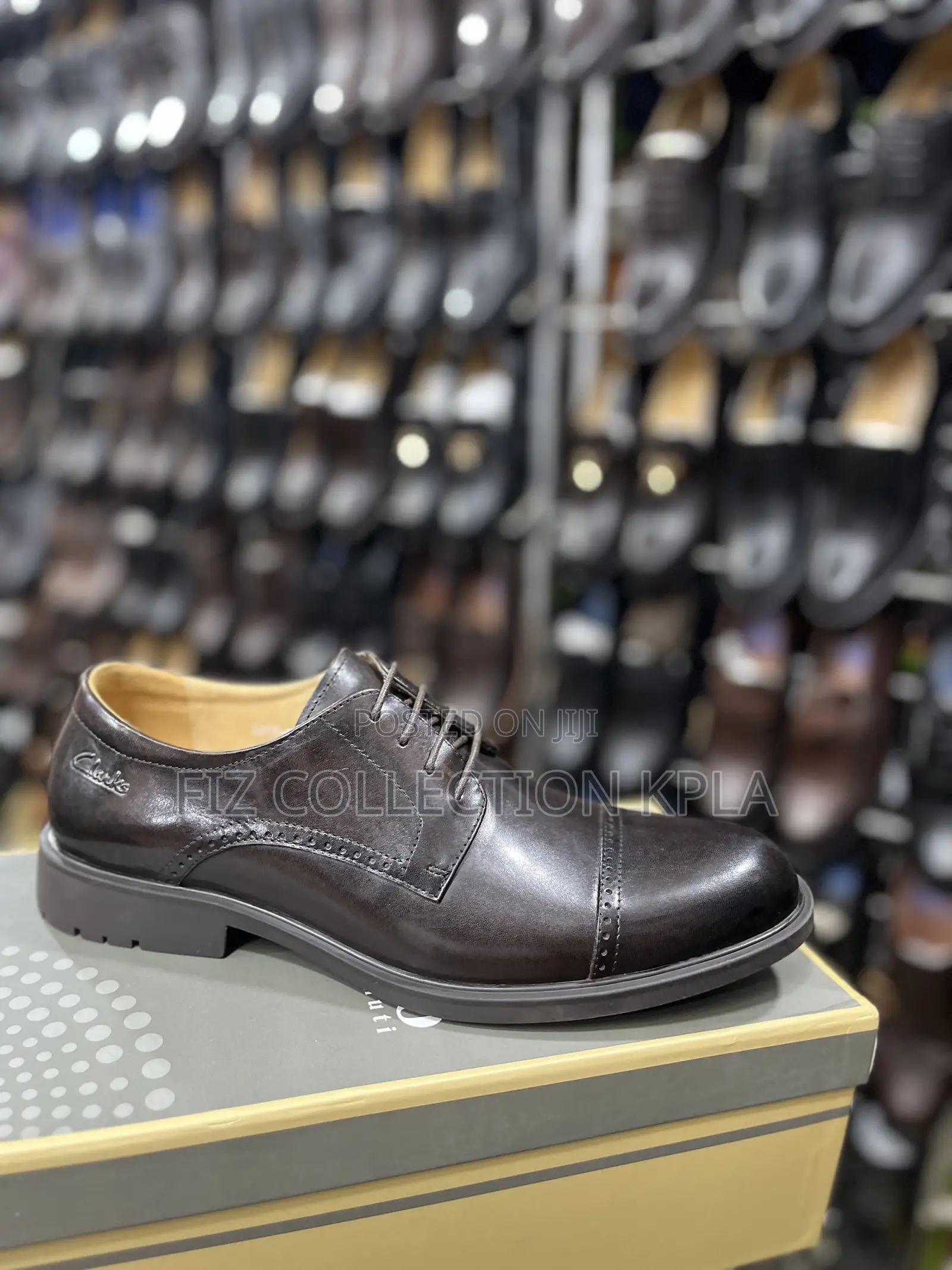 Original Clarks Classic Coffee Brown Formal Shoes