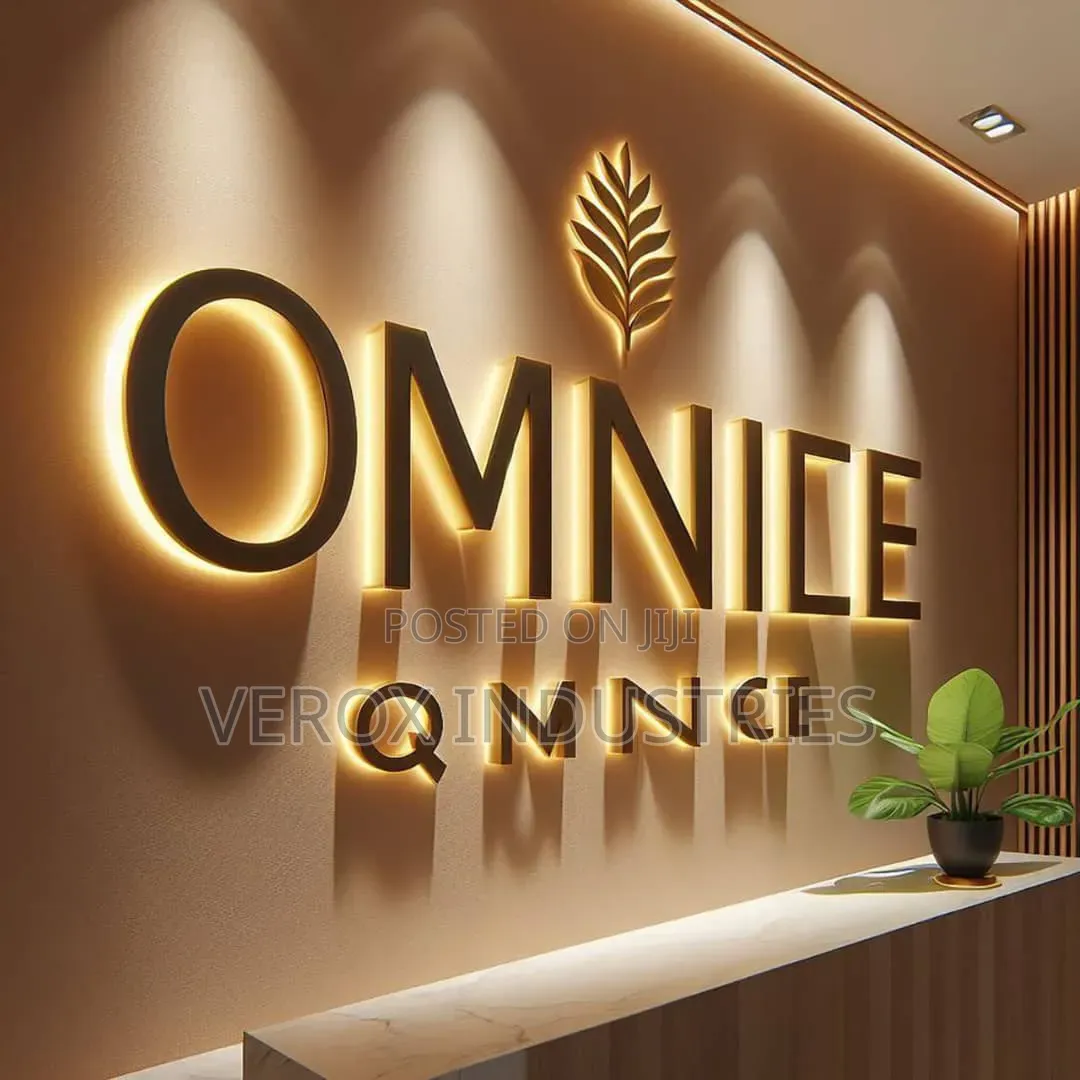2d and 3d Lighting Signages