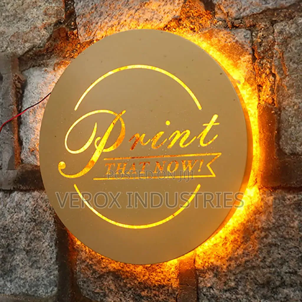 2d and 3d Lighting Signages
