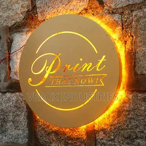 2d and 3d Lighting Signages