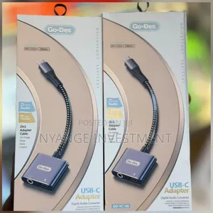 Go Des Usb-C to 3.5mm Adapter 2in1 Digital Audio Converter Adapter