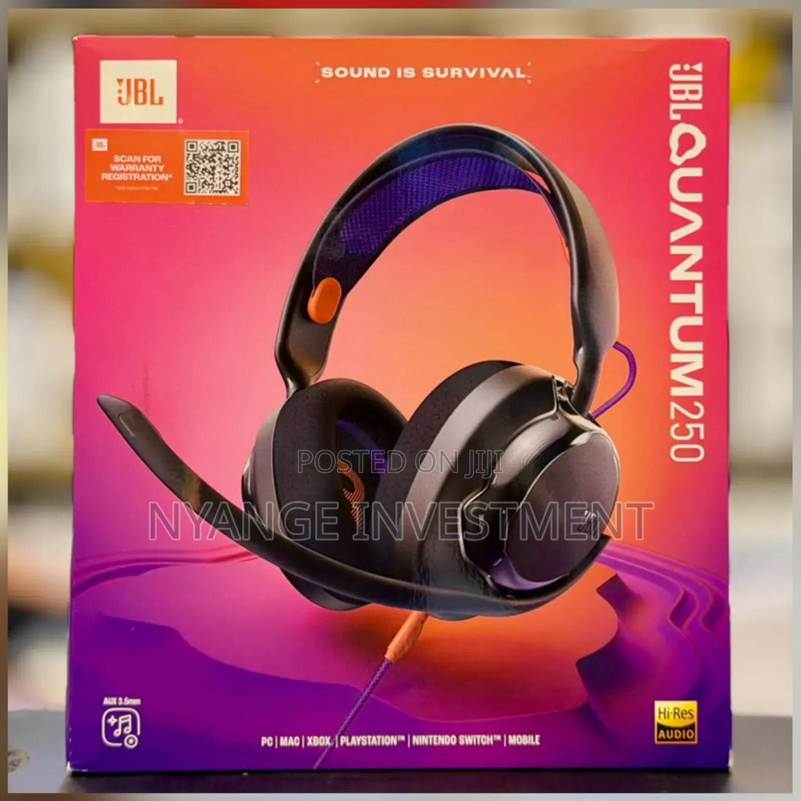 JBL Quantum 250 Wired Gaming Headset