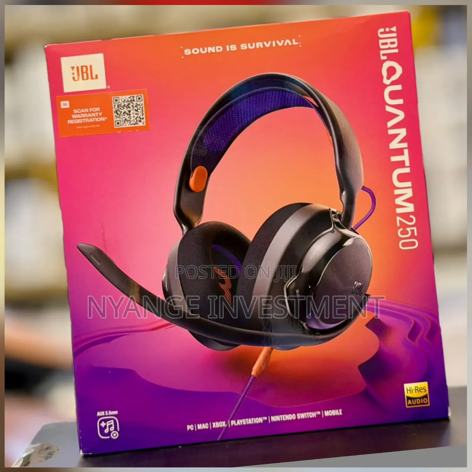 JBL Quantum 250 Wired Gaming Headset