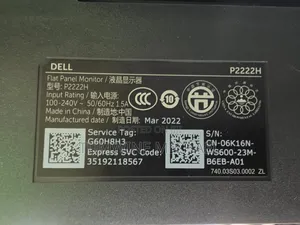 Dell Ips Flameless Bezeless Monitors 22inch