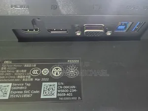 Dell Ips Flameless Bezeless Monitors 22inch