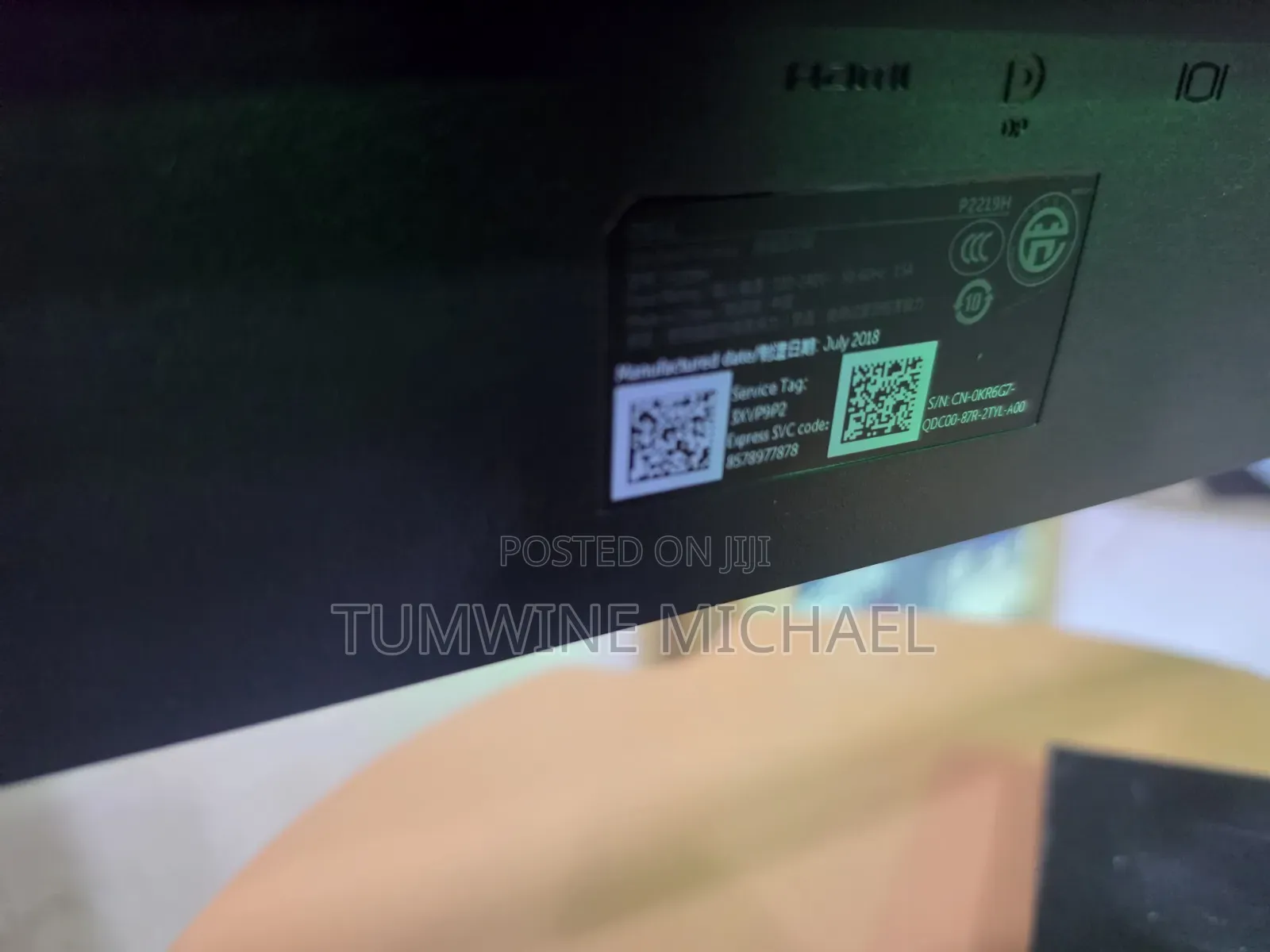 Dell Ips Flameless Bezeless Monitors 22inch