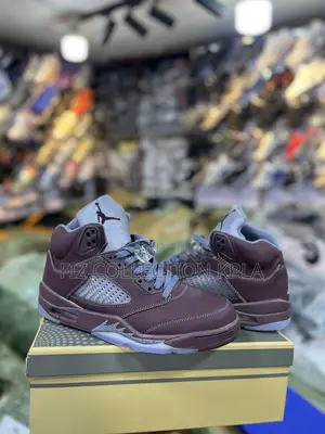 Nike Jordan 5 Retro Wine Red Basketball Shoes