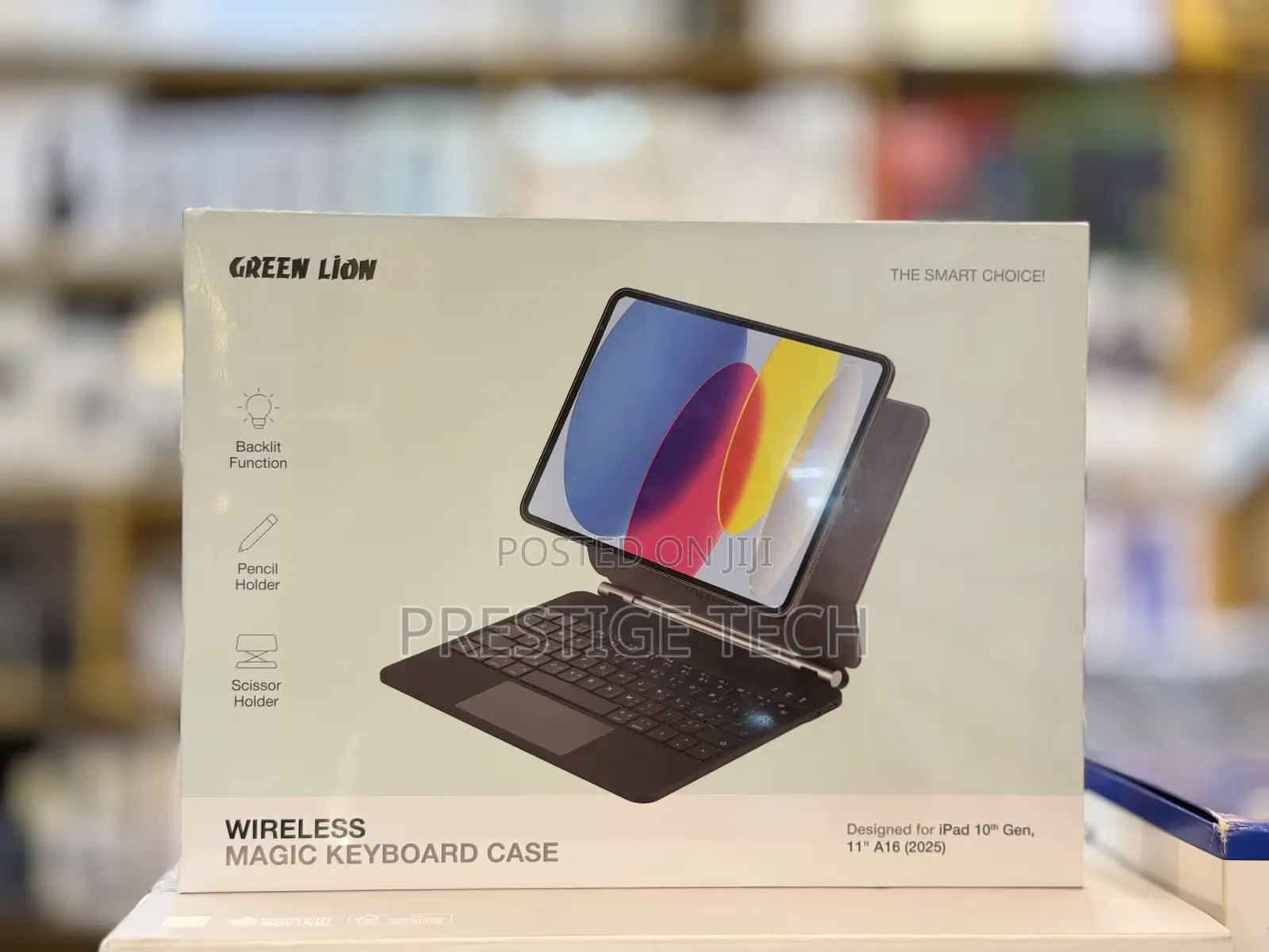 Green Lion Magic Keyboard Case for iPad 10th, 11th Gen A16, Backlit