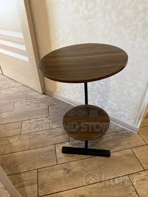 Chairside Round Wooden Mini Table