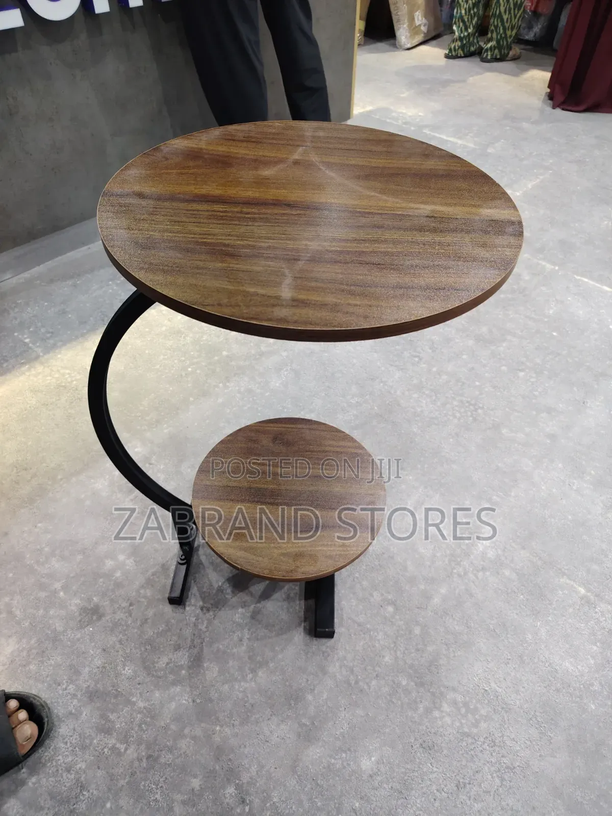 Chairside Round Wooden Mini Table