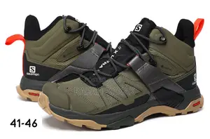 Original Army Green Salomon X Ultra 4 Mid GTX Hiking Sneaker Boots