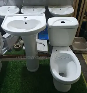 Toilet Seat With Hand Basin Completely Set With Accessories Frencia