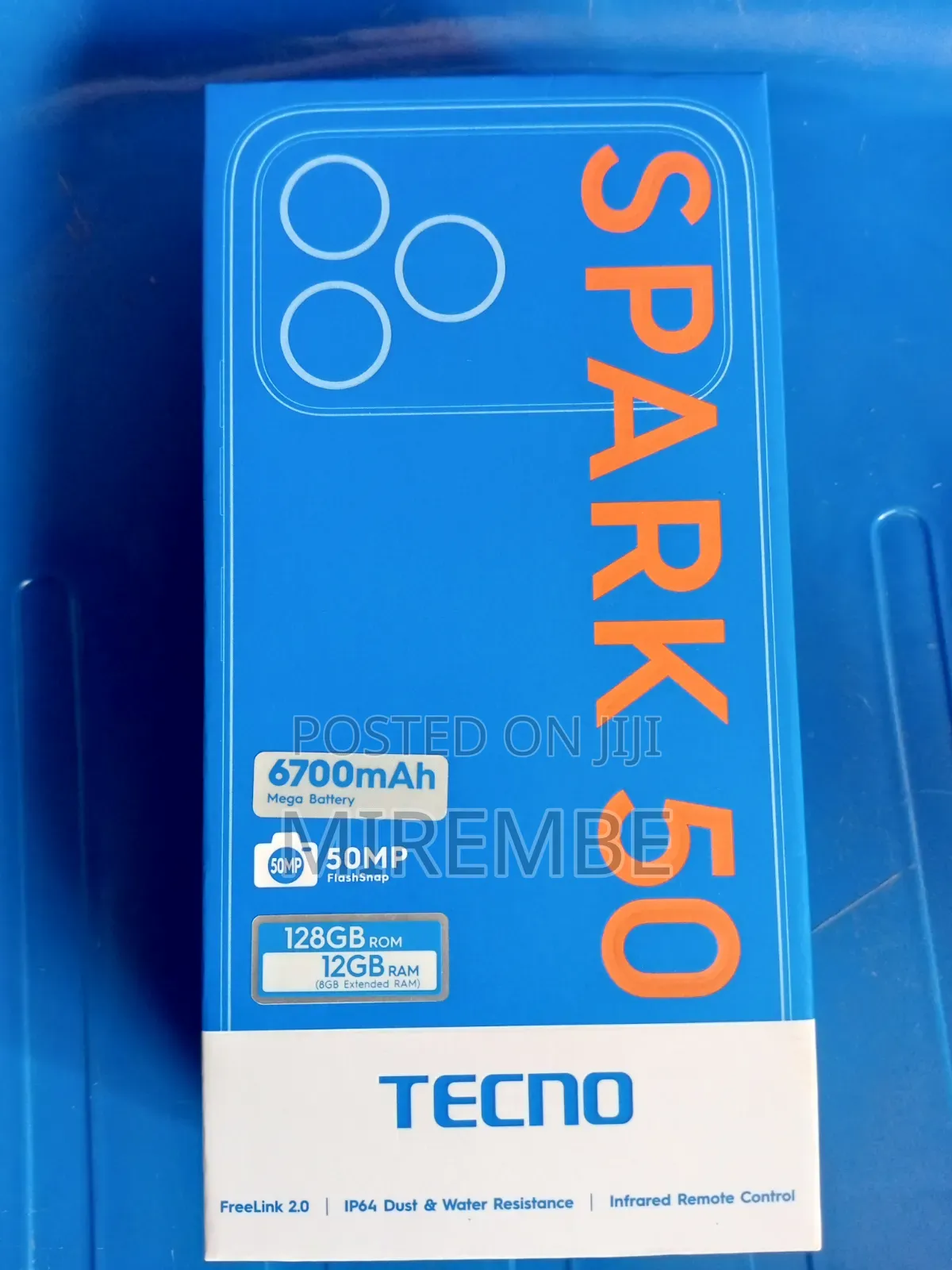 New Tecno Spark 50 128 GB Blue