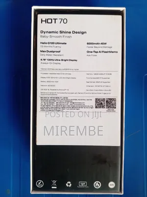New Infinix Hot 70 128 GB Black
