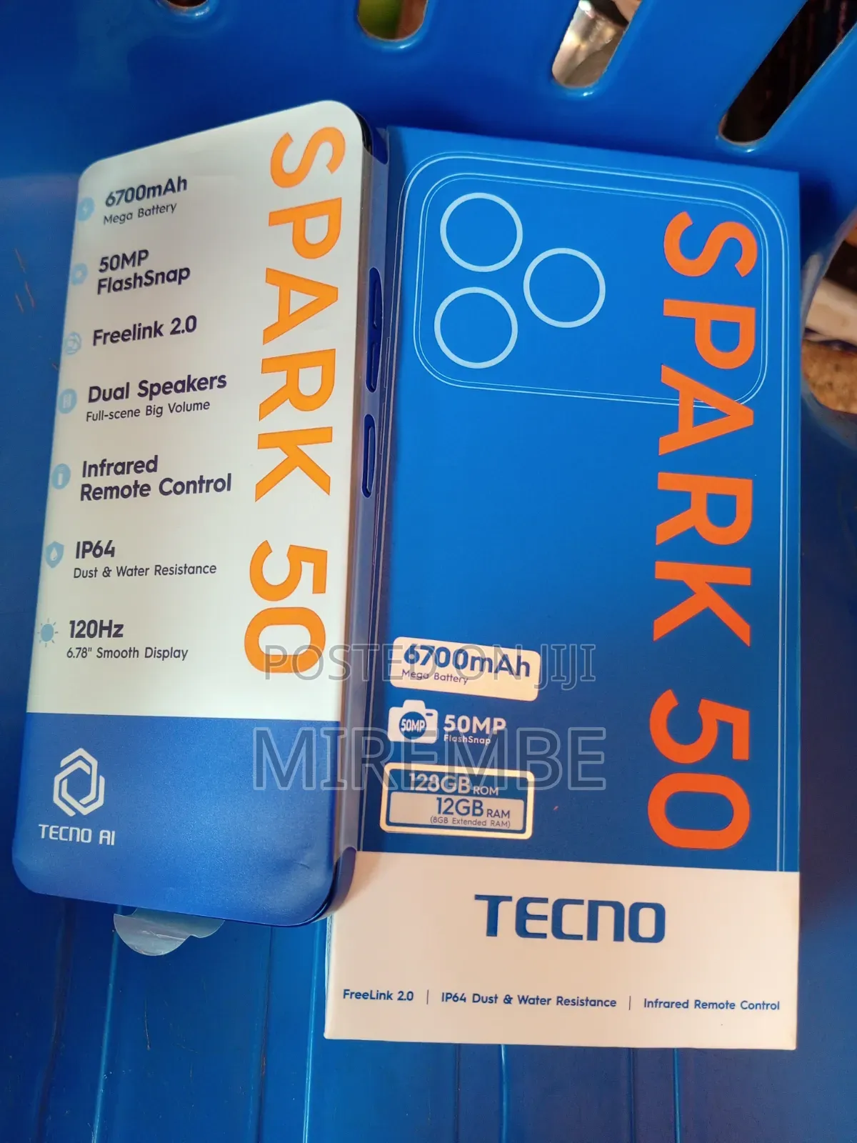 New Tecno Spark 50 128 GB Blue