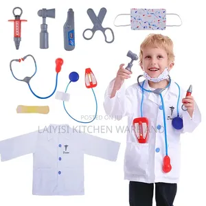 Kids Costume With Doctor Surgeon Nurse Dress Up Costume for Boy Girl