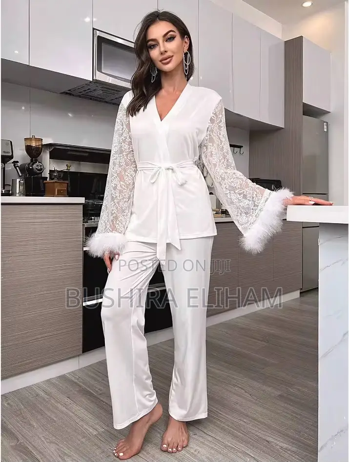 White Bridal Robe Pyjamas
