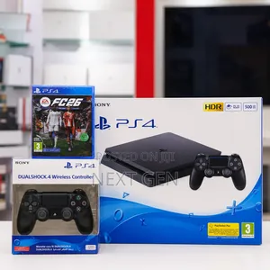Brand New Ps4 Slim 500gb Bundle – 2 Controllers + Free Game