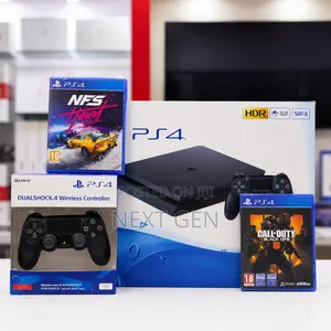 Brand New Ps4 Slim 500gb Bundle – 2 Controllers + 2 Game