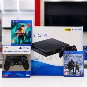 Brand New Ps4 Slim 500gb Bundle – 2 Controllers + 2 Game