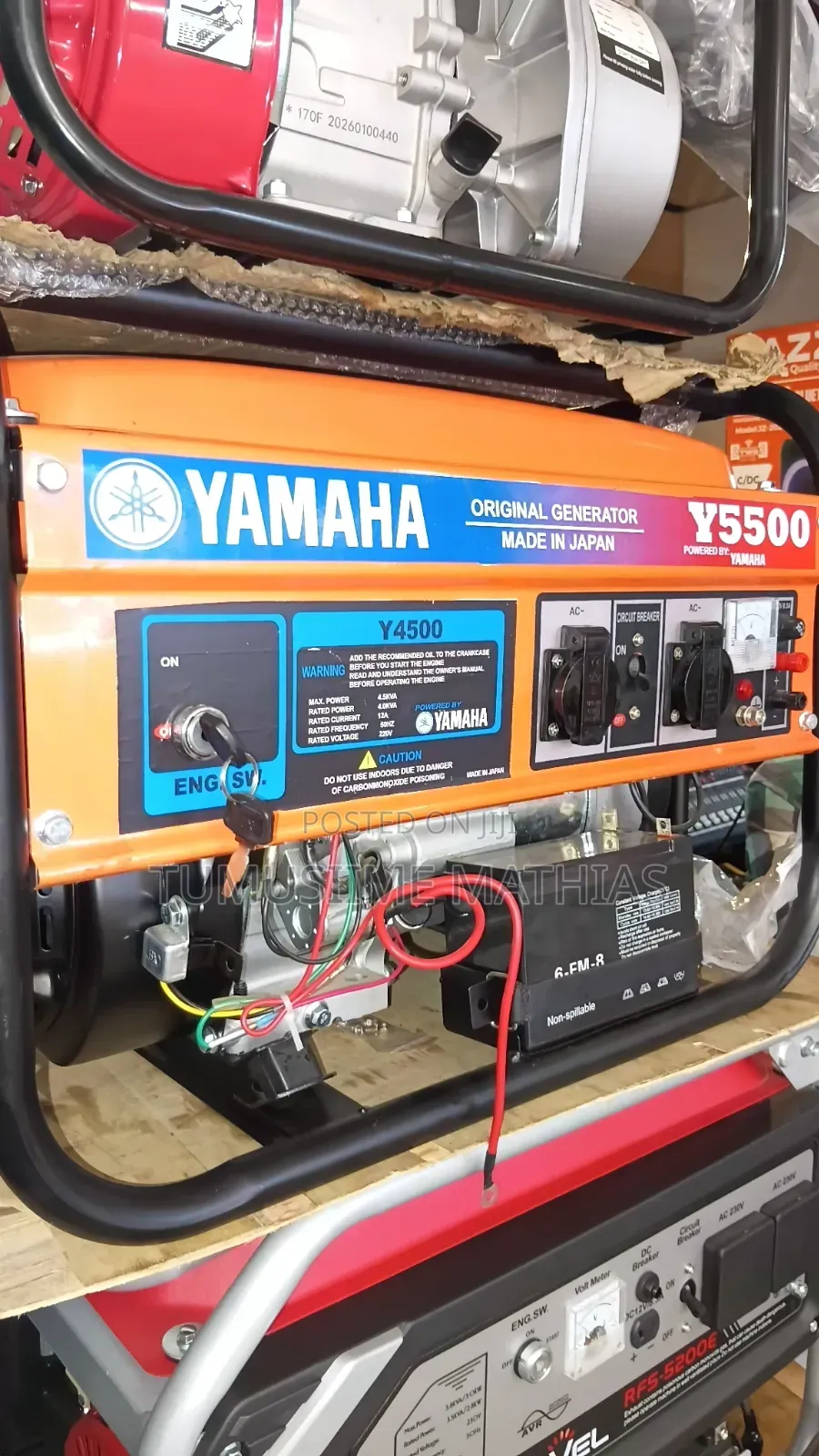 Yamaha Gasoline Generator Yh 4500